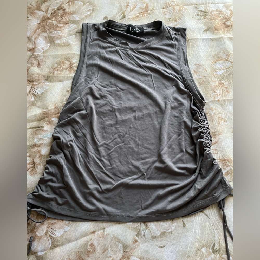 NuX Gray Sleeveless Muscle Tee